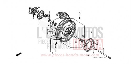 ROUE ARRIERE ST1100L de 1990